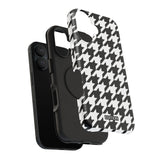 Black and White Houndstooth Case