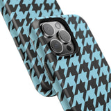 Baby Blue Houndstooth Case