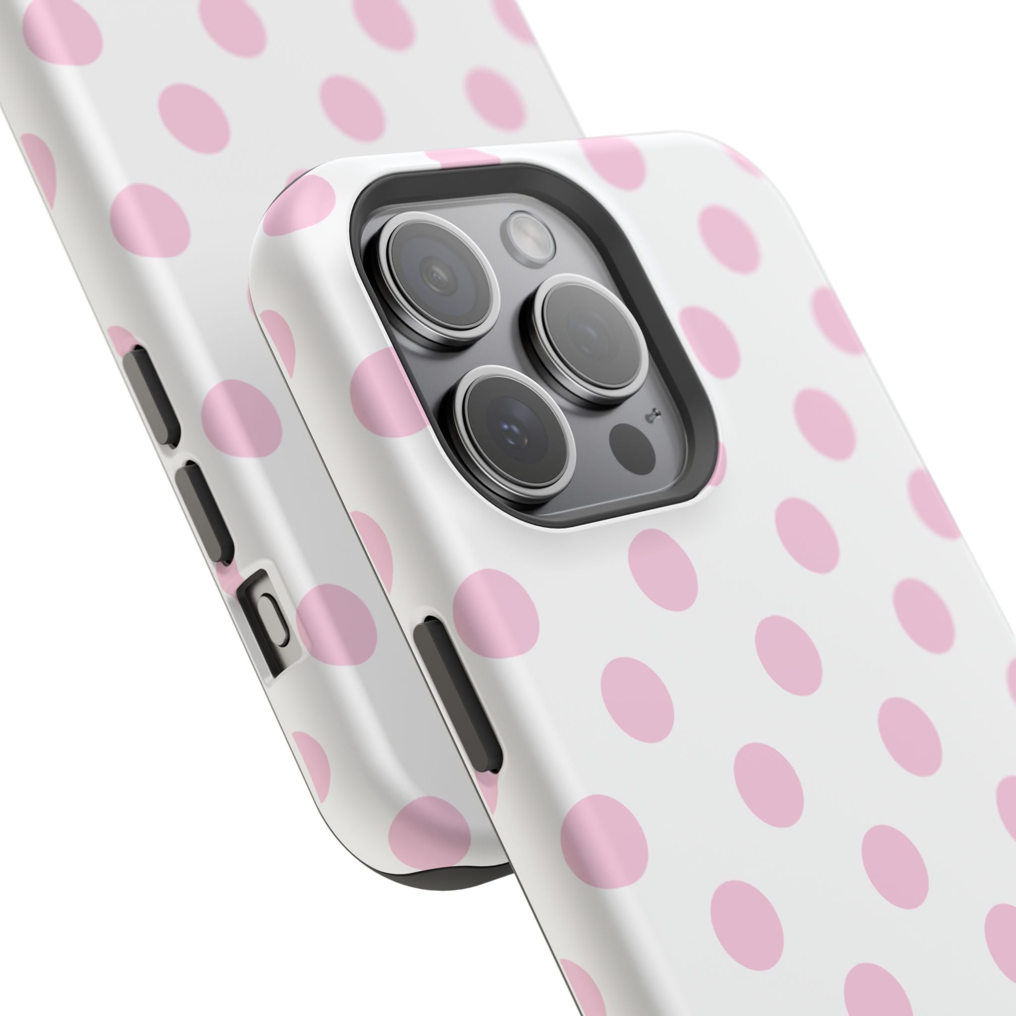 Pink and White Polka Dot Case