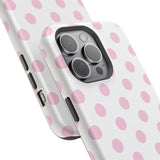 Pink and White Polka Dot Case