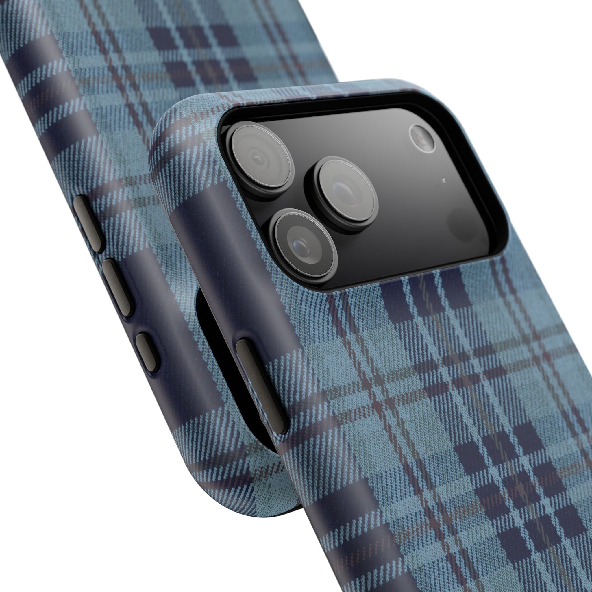 Navy Plaid Case