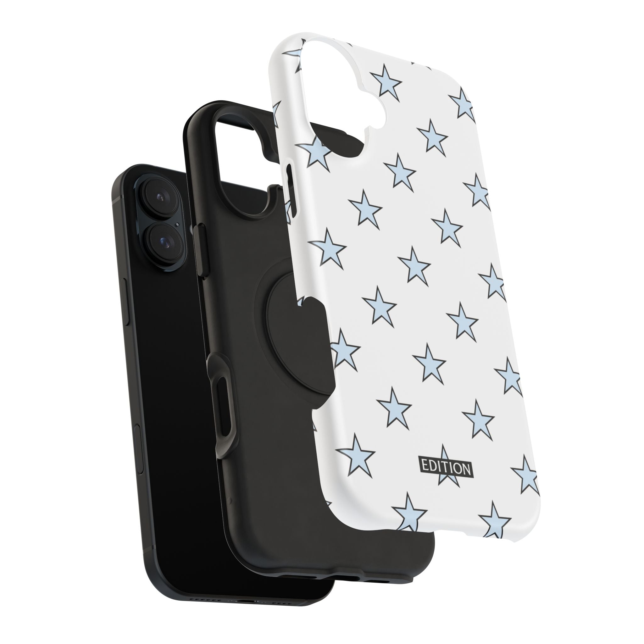 Blue and White Star Case