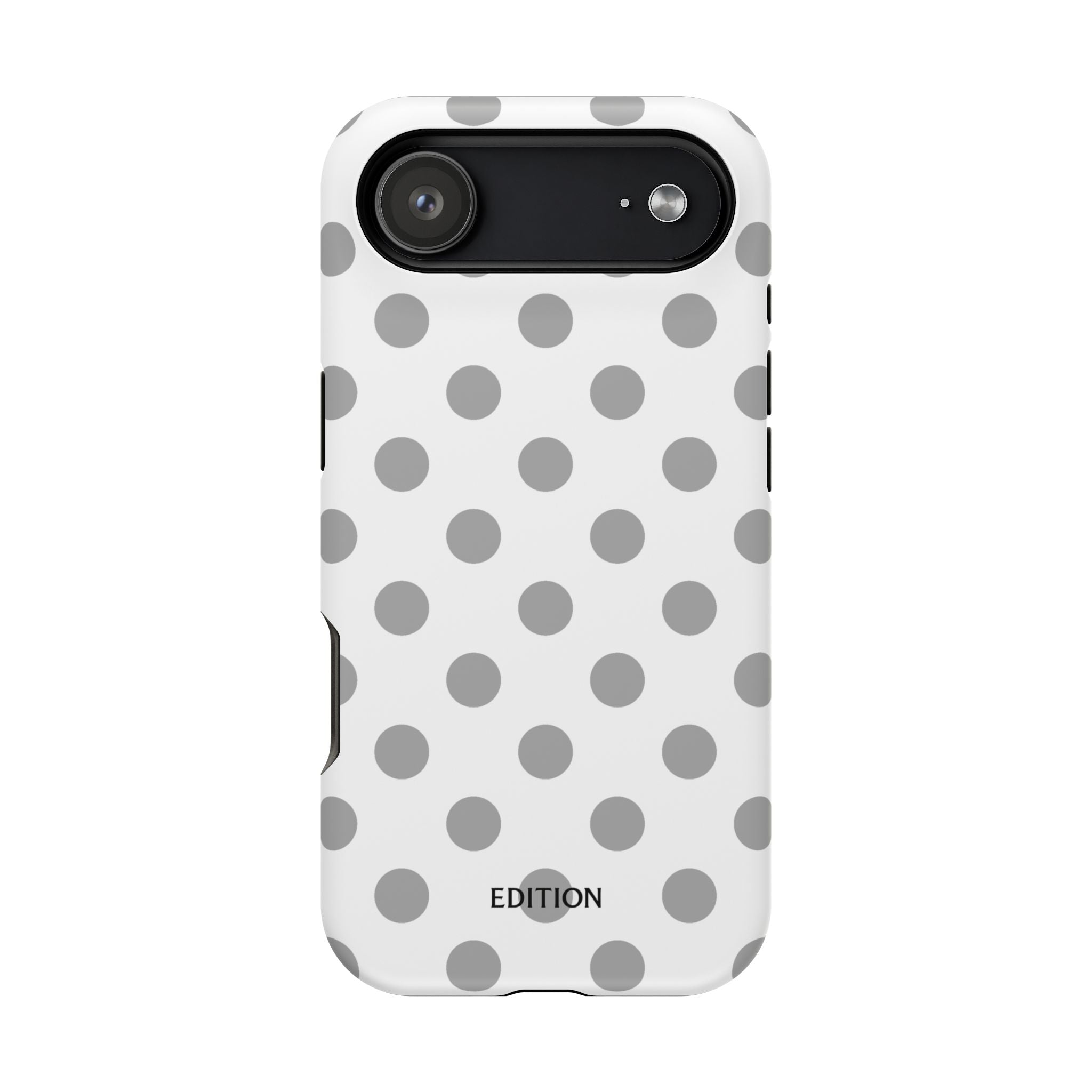 Grey and White Polka Dot Case