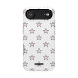 Pink and White Star Case