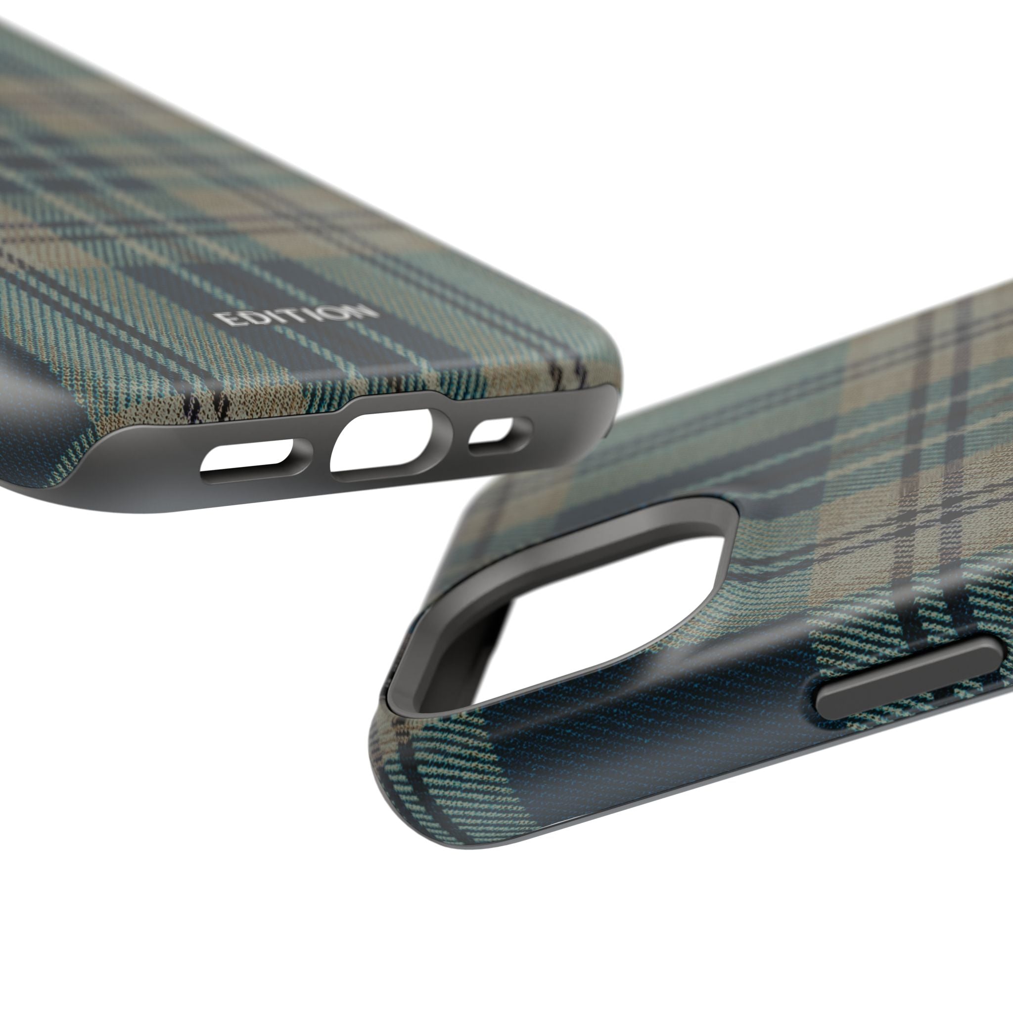 Green and Blue Plaid Case
