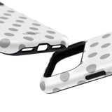 Grey and White Polka Dot Case