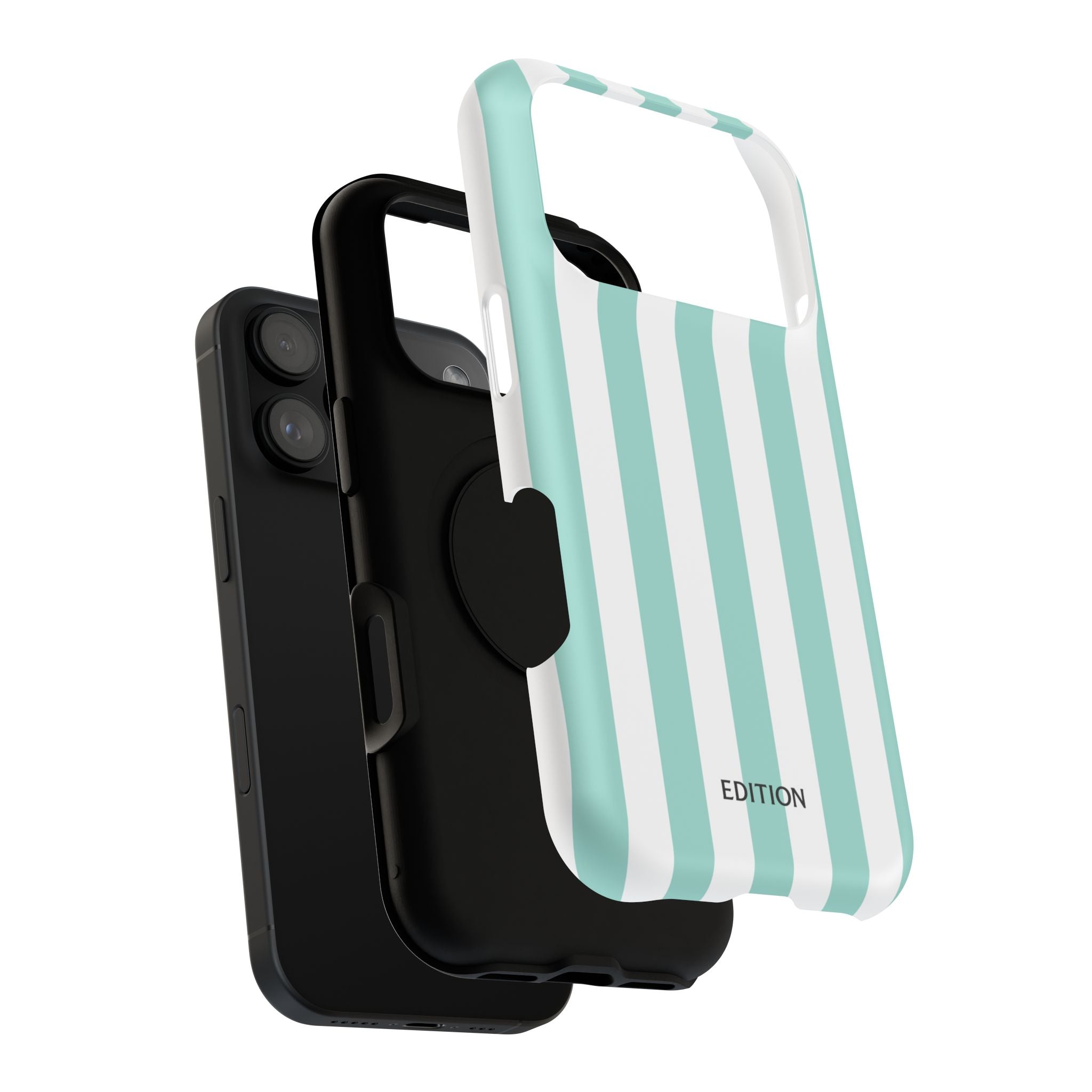 Teal Beach Stripe Case
