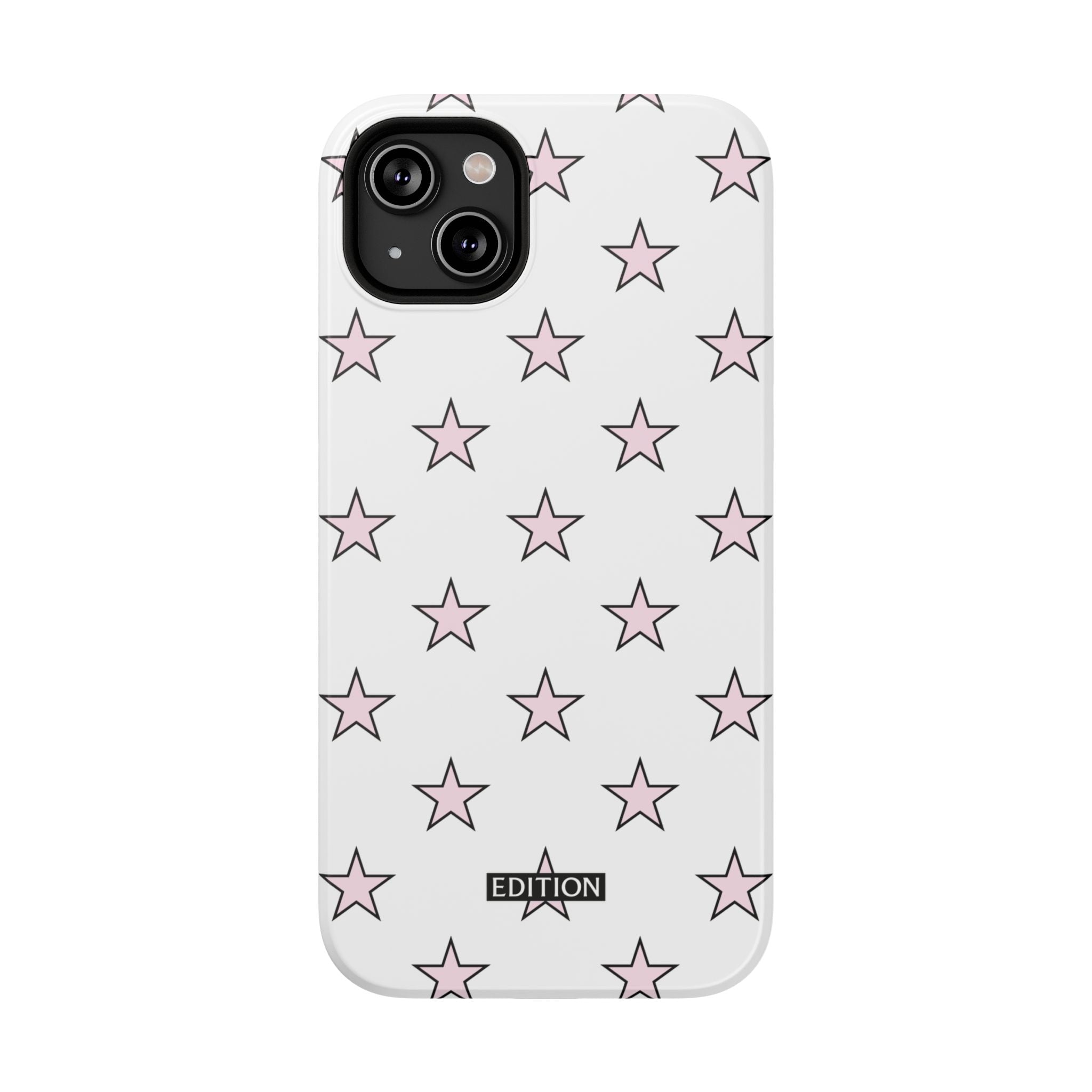 Pink and White Star Case