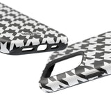 Black and White Houndstooth Case