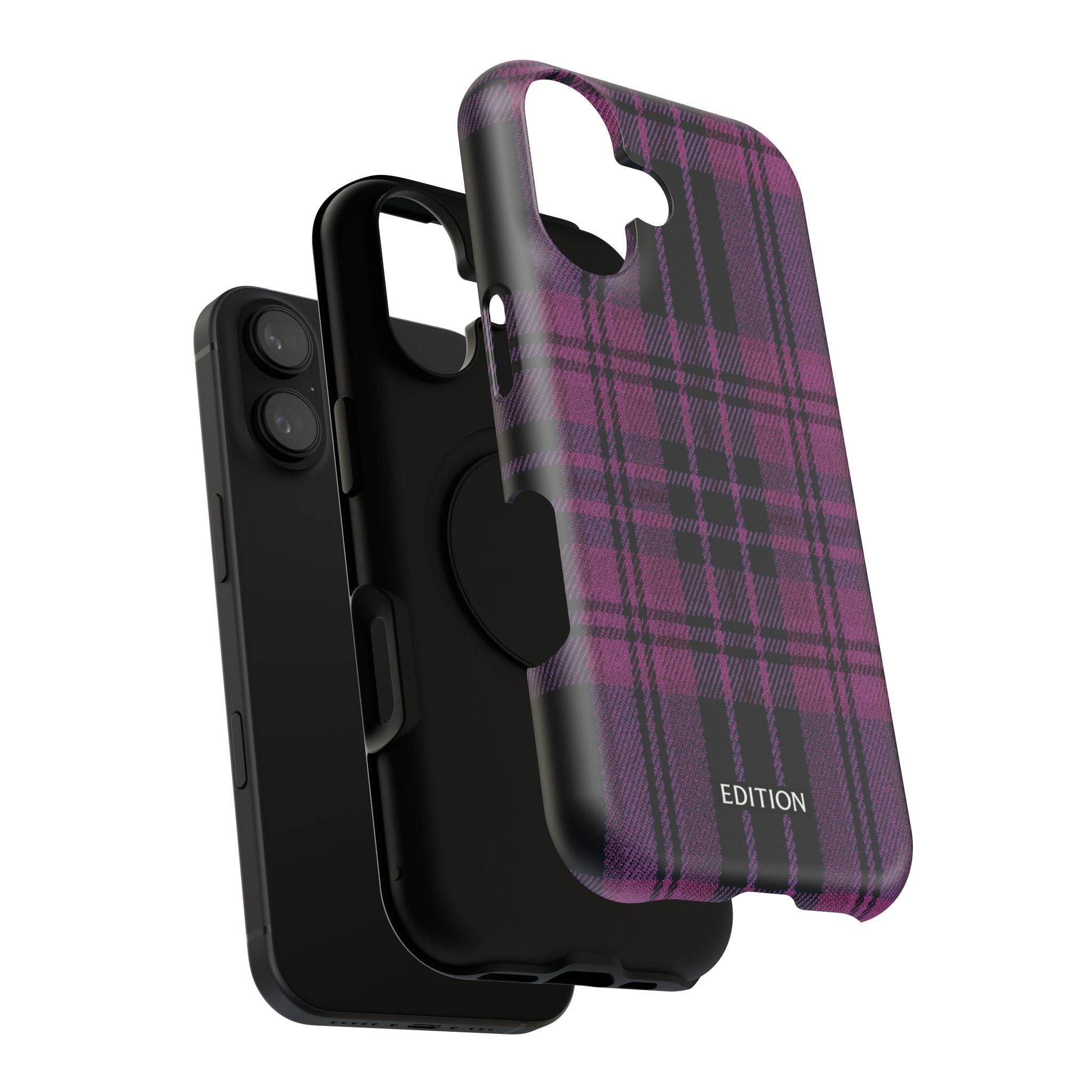 Black and Pink Plaid Case