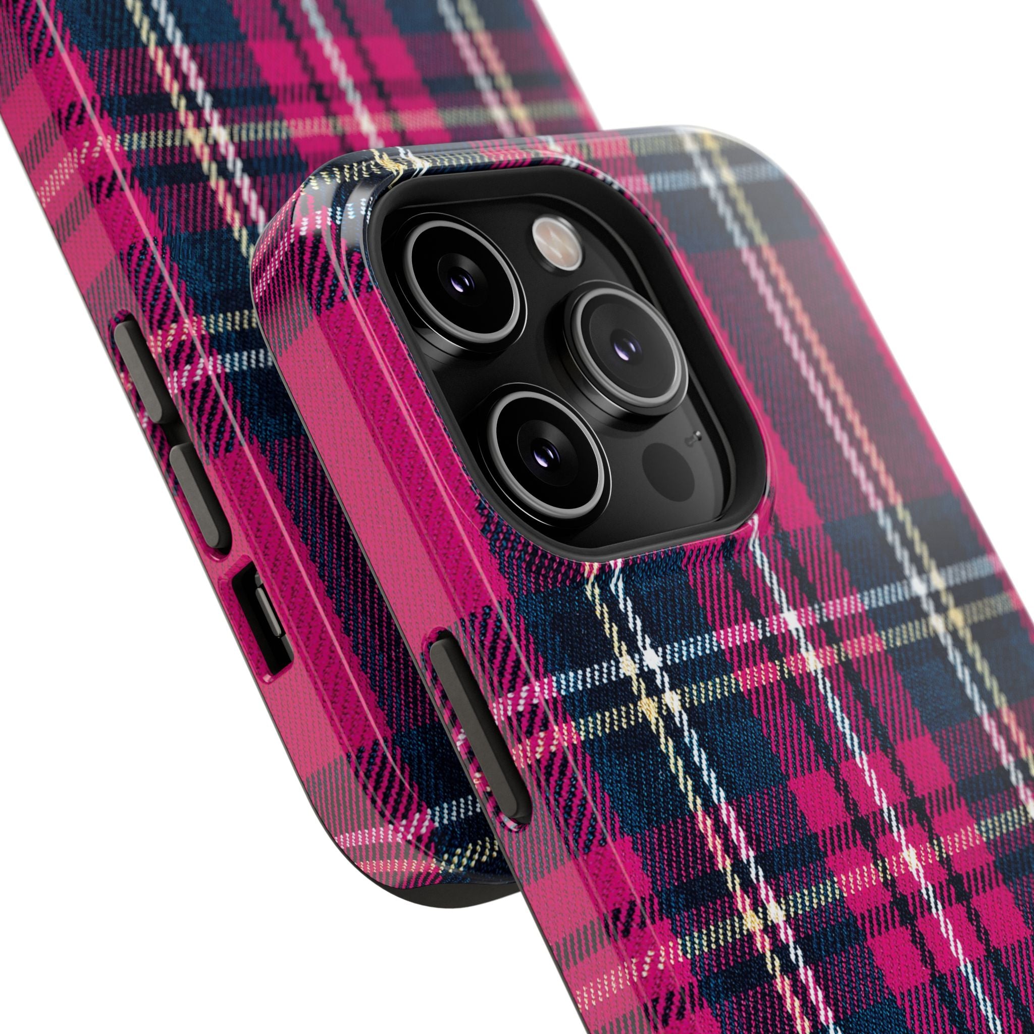 Hot Pink and Navy Plaid Case