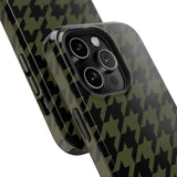 Army Green Houndstooth Case