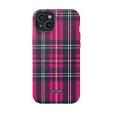 Hot Pink and Navy Plaid Case