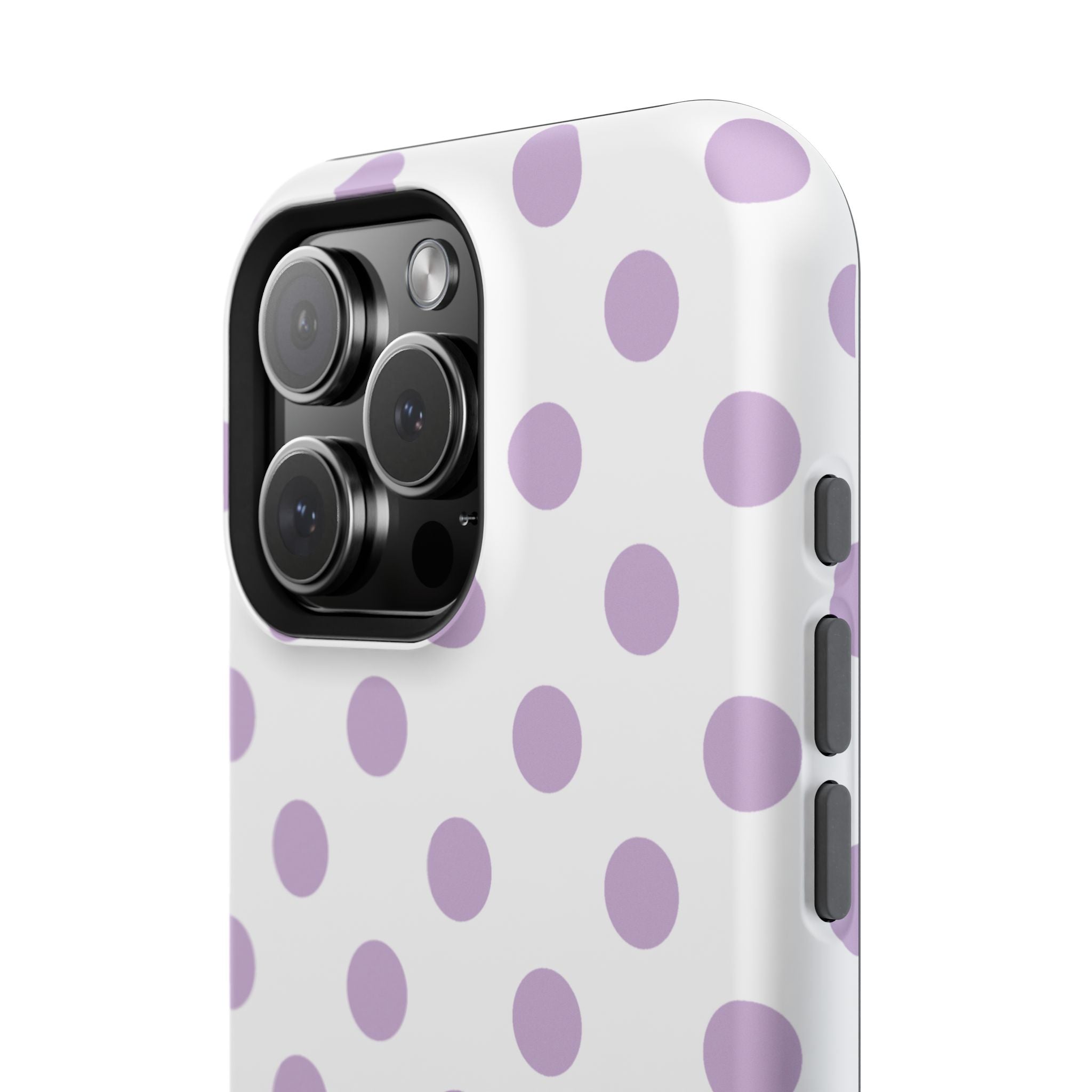 Purple and White Polka Dot Case