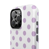 Purple and White Polka Dot Case