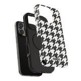 Black and White Houndstooth Case