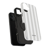 Grey Beach Stripe Case