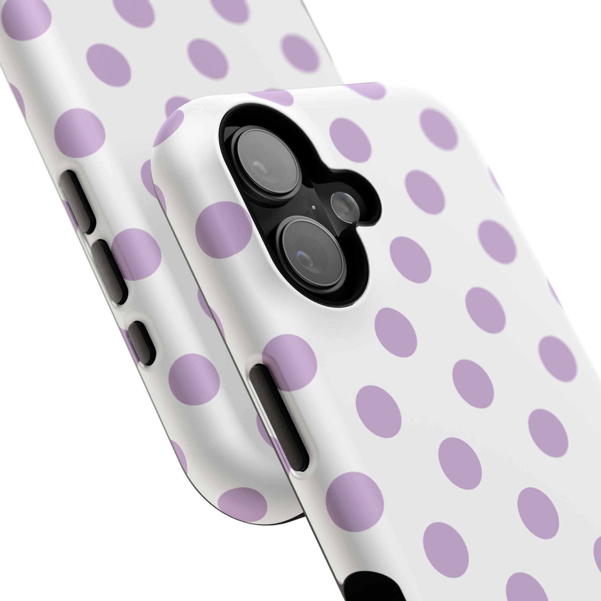 Purple and White Polka Dot Case