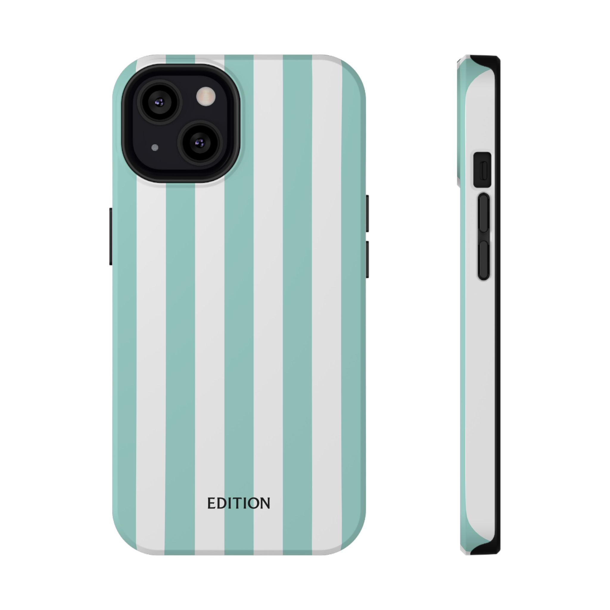 Teal Beach Stripe Case
