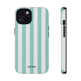 Teal Beach Stripe Case