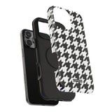 Black and White Houndstooth Case