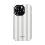 Grey Beach Stripe Case