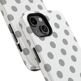 Grey and White Polka Dot Case