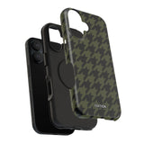Army Green Houndstooth Case