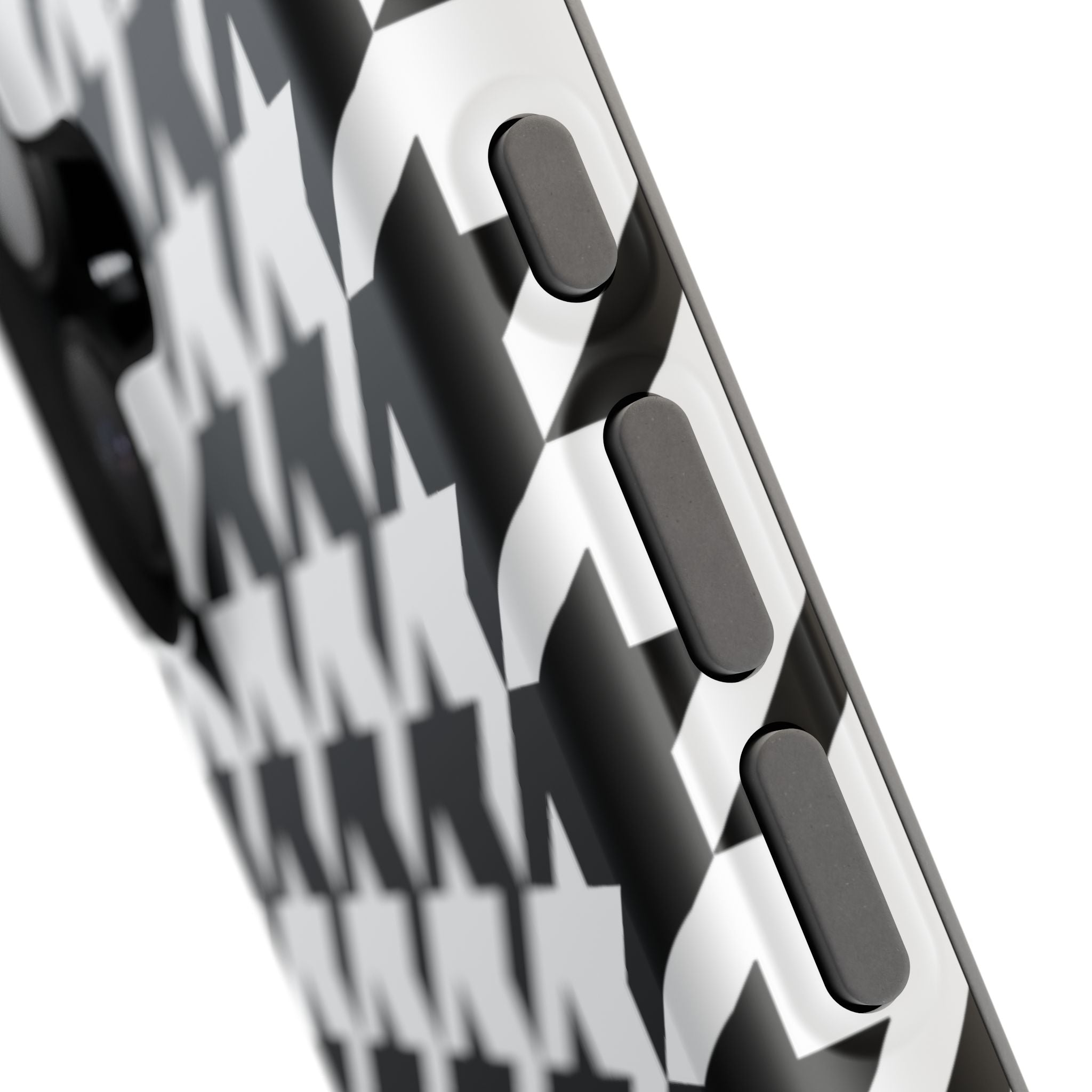 Black and White Houndstooth Case