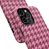 Raspberry Sorbet Houndstooth Case