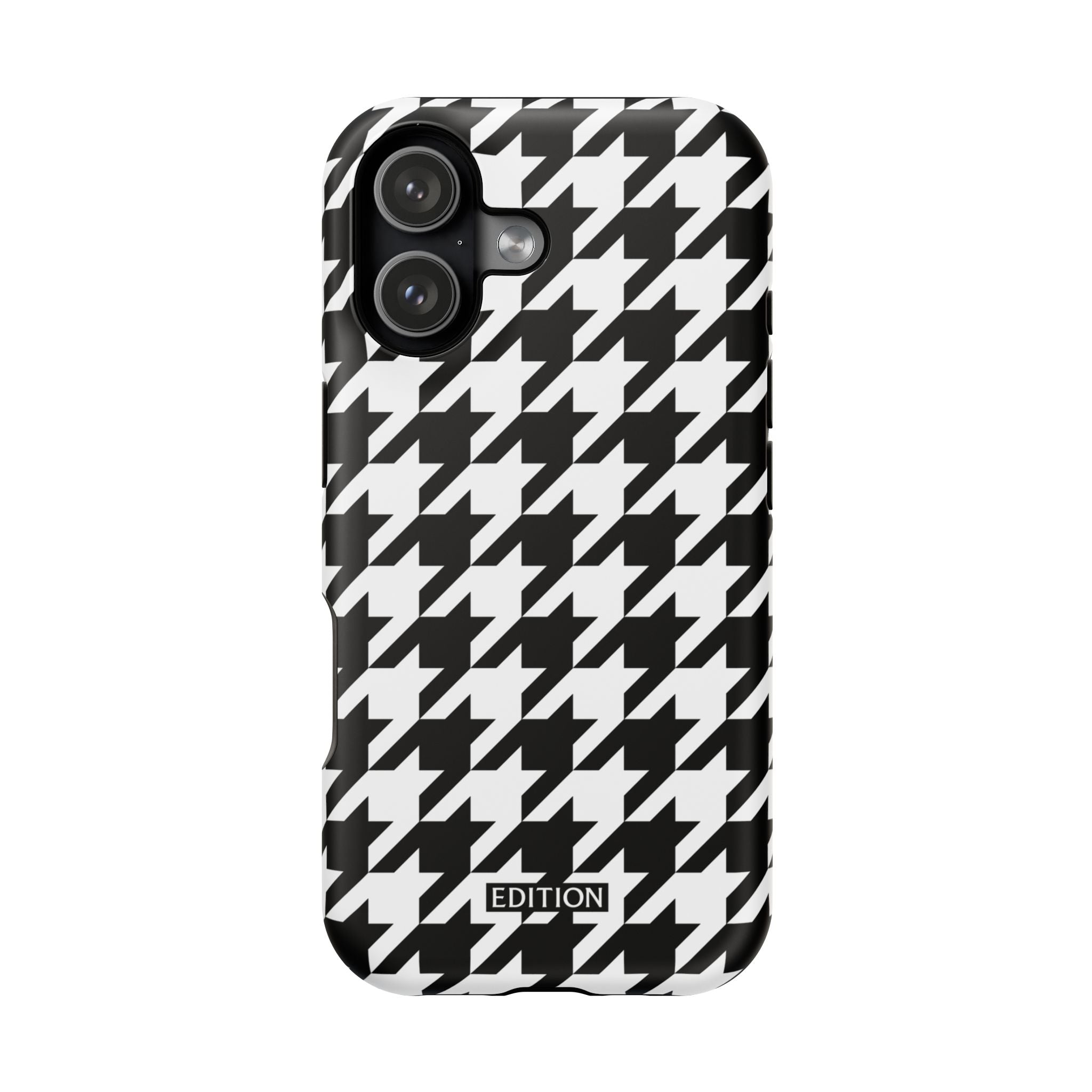 Black and White Houndstooth Case