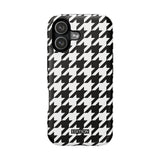 Black and White Houndstooth Case