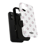Pink and White Star Case