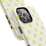 Yellow and White Polka Dot Case