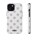 Pink and White Star Case