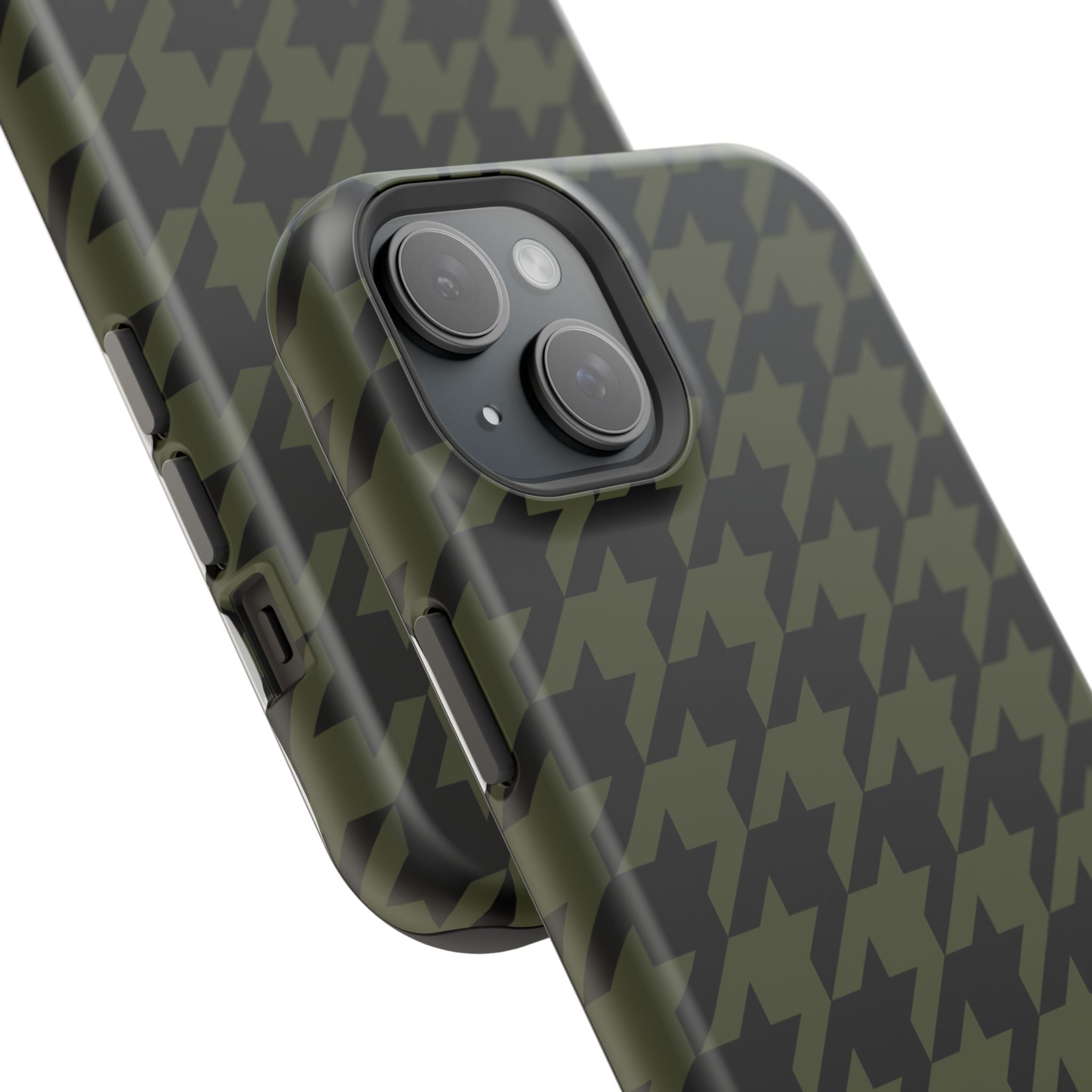Army Green Houndstooth Case