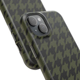 Army Green Houndstooth Case