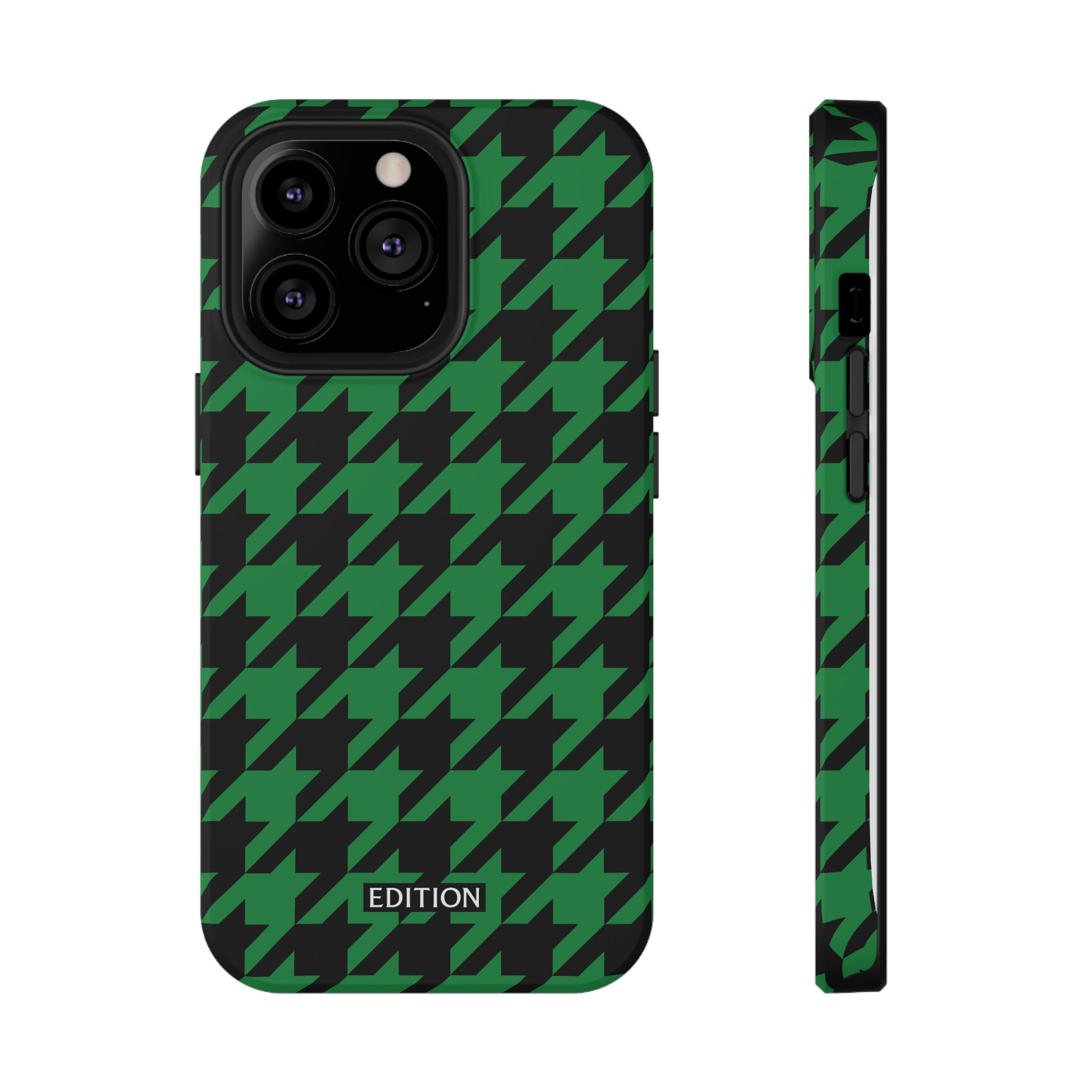 Green Houndstooth Case