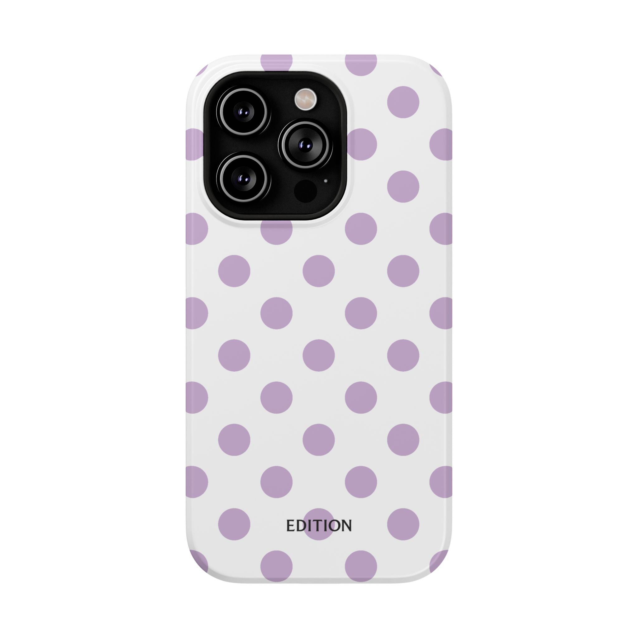 Purple and White Polka Dot Case