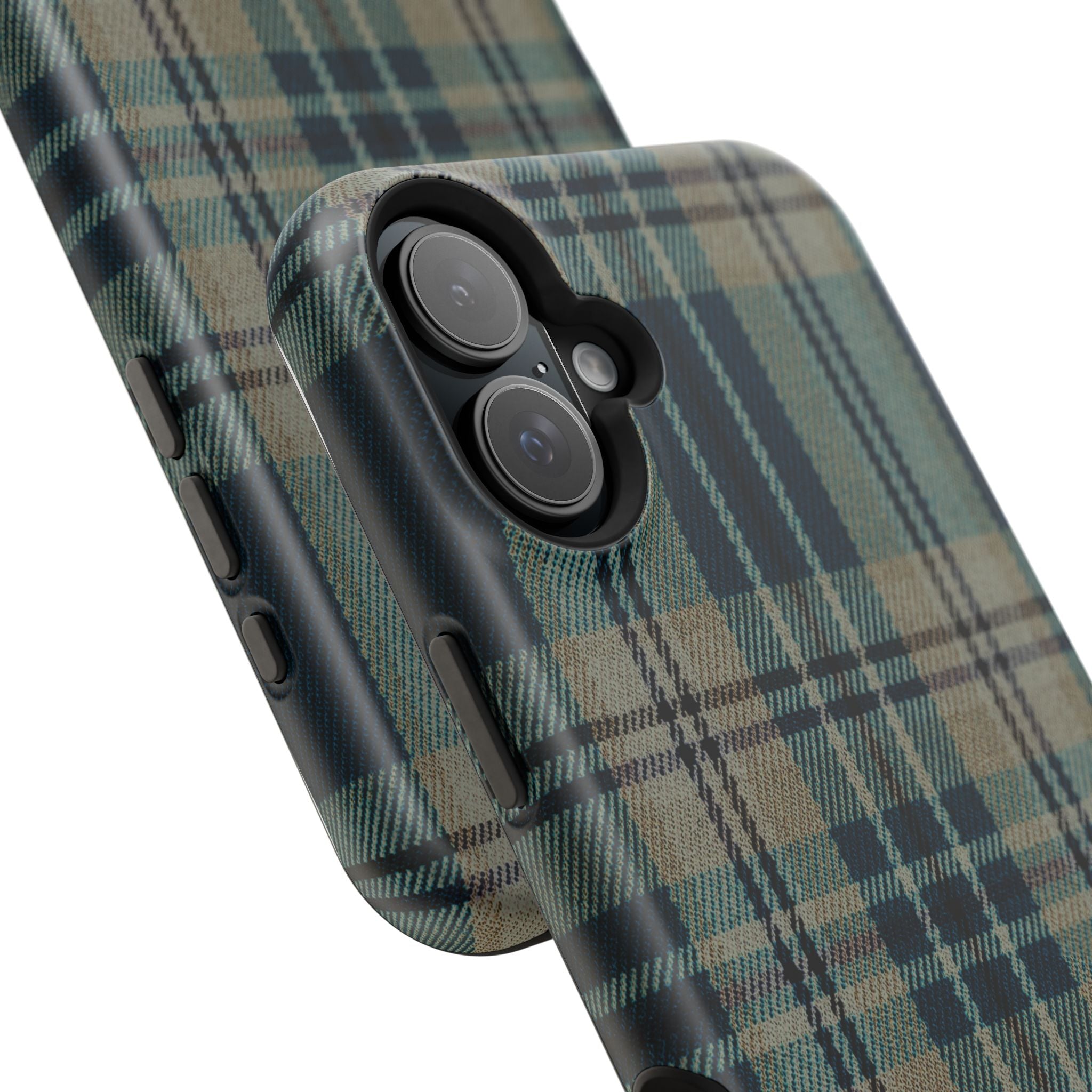 Green and Blue Plaid Case