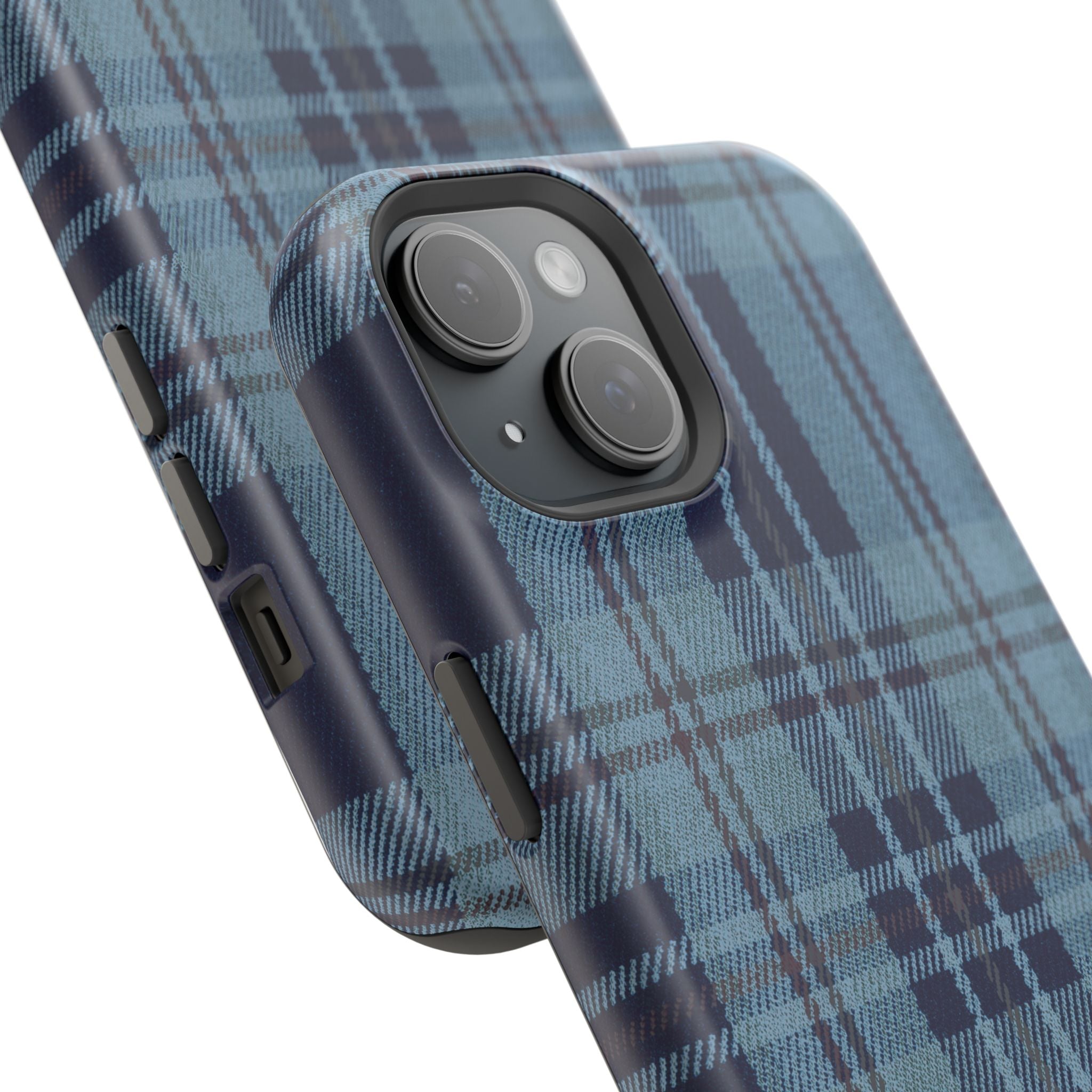 Navy Plaid Case