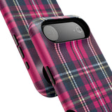 Hot Pink and Navy Plaid Case