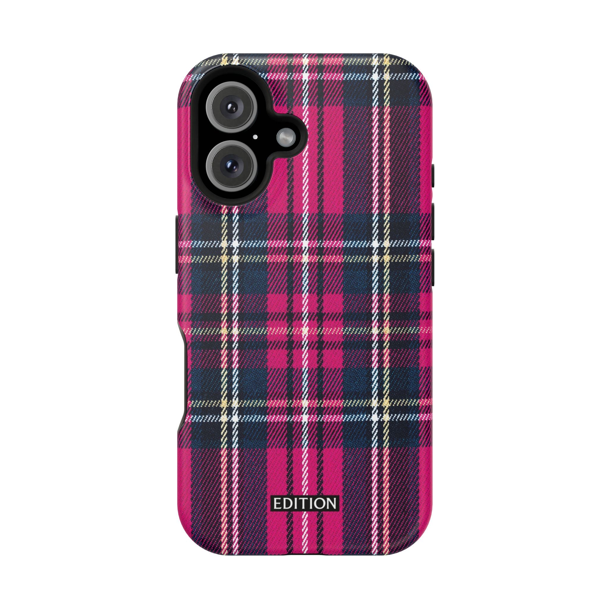 Hot Pink and Navy Plaid Case