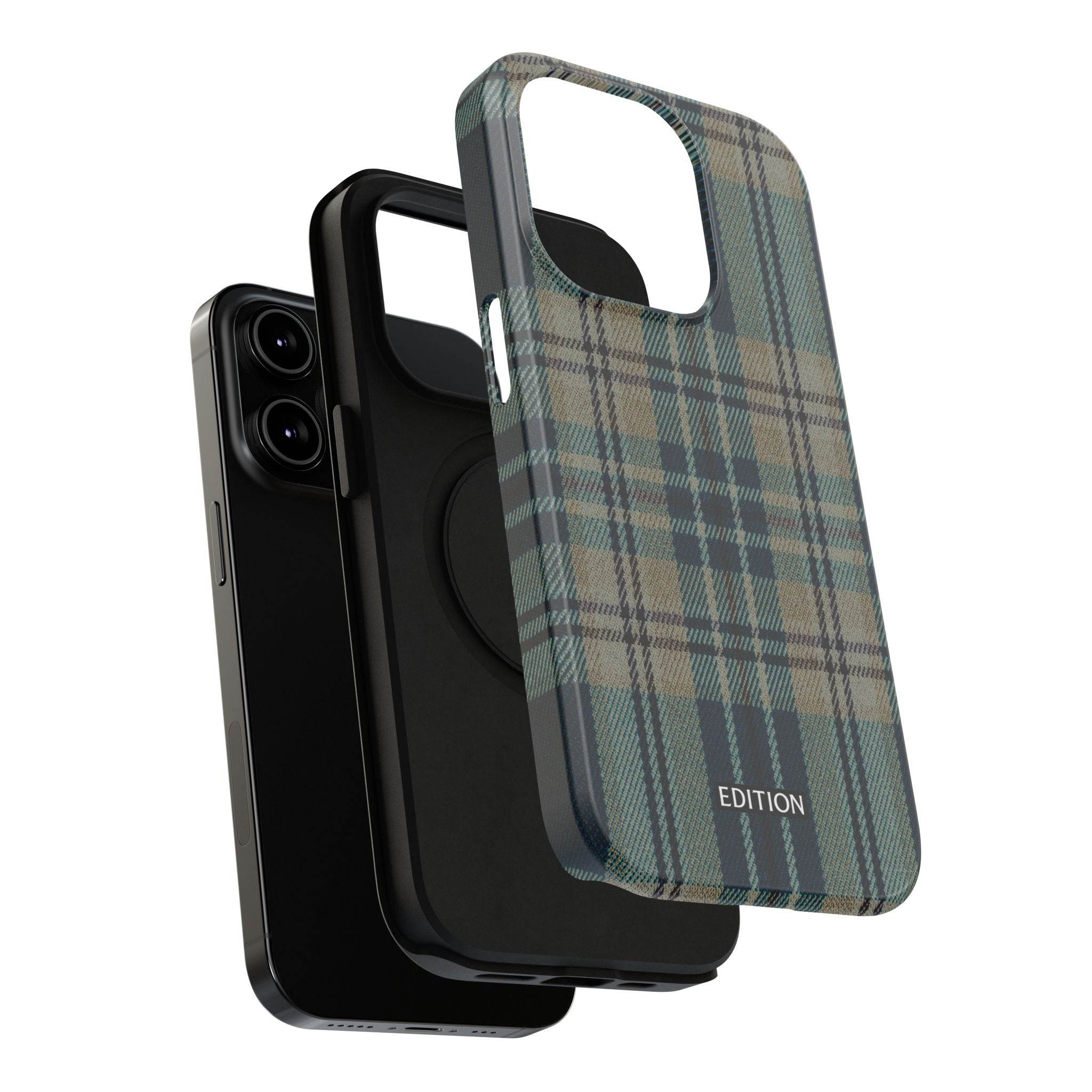Green and Blue Plaid Case