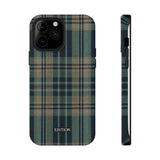 Green and Blue Plaid Case