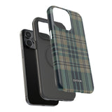 Green and Blue Plaid Case