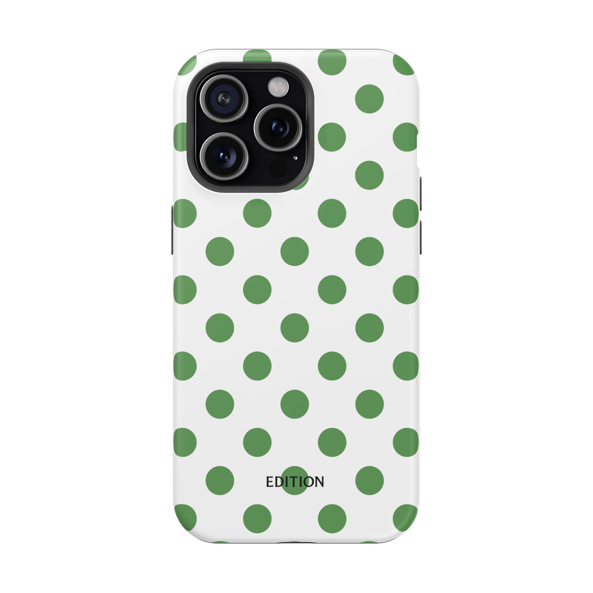 Green and White Polka Dot Case