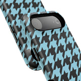 Baby Blue Houndstooth Case