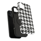Black and White Houndstooth Case