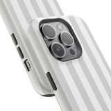 Grey Beach Stripe Case
